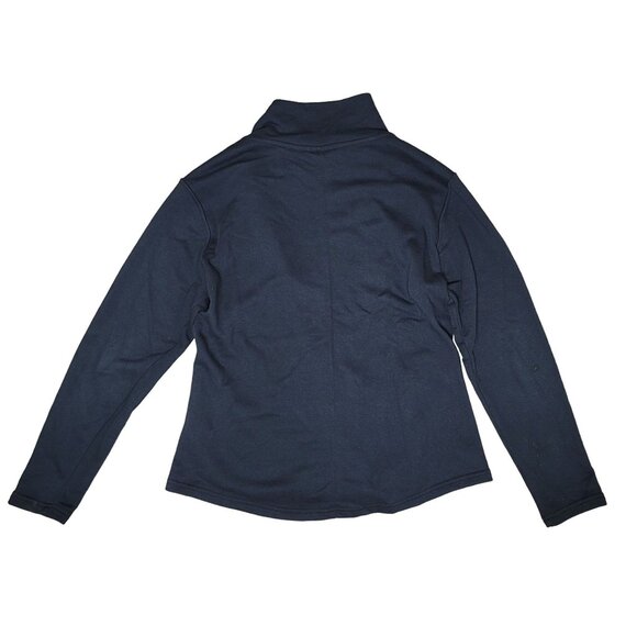 Puma Women's asymmetrical Zip-Up black warm winter fall Jacket Black size L - Picture 2 of 4